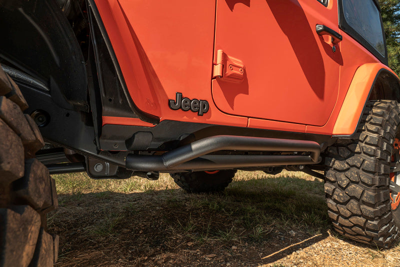 Load image into Gallery viewer, Rugged Ridge RRC Rocker Guards 18-20 Jeep Wrangler JL 2 Door
