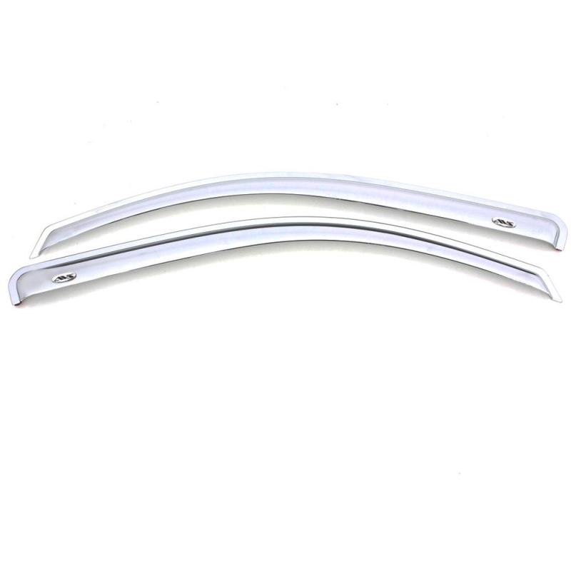 Load image into Gallery viewer, AVS 99-07 Chevy Silverado 1500 Standard Cab Outside Mount Front Window Ventvisor 2pc - Chrome
