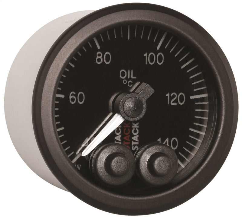 Load image into Gallery viewer, Autometer Stack 52mm 40-140 Deg C 1/8in NPTF Male Pro-Control Oil Temp Gauge - Black
