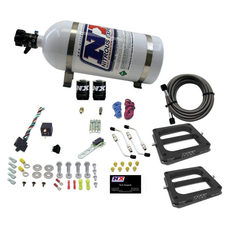 Load image into Gallery viewer, Nitrous Express Dual Dom/Gas Nitrous Kit (100-500HP) w/10lb Bottle
