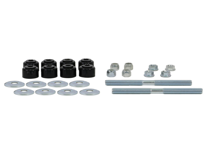 Load image into Gallery viewer, Whiteline Plus Universal Sway Bar Link Threaded Rod w/ Poly Bushes 140mm

