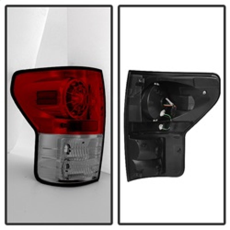 Load image into Gallery viewer, Spyder Toyota Tundra 07-13 LED Tail lights Red Clear ALT-YD-TTU07-LED-RC
