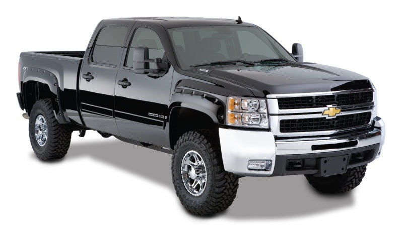 Load image into Gallery viewer, Bushwacker 07-13 Chevy Silverado 1500 Fleetside Cutout Style Flares 4pc 69.3in Bed - Black
