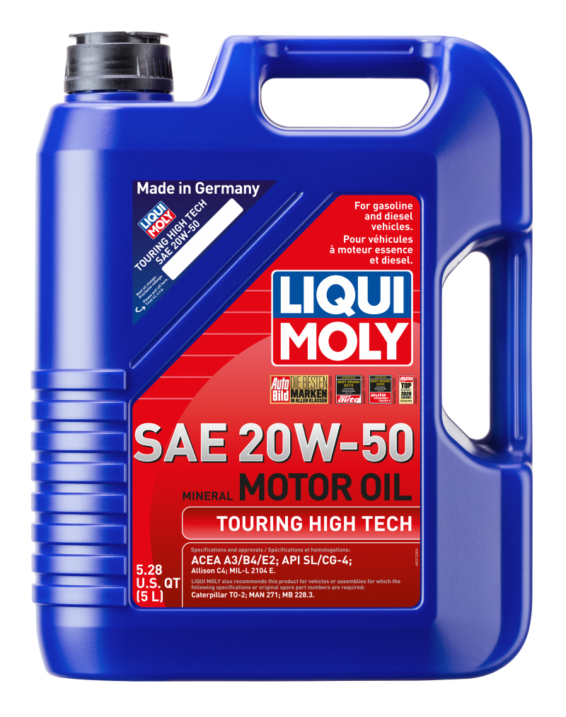 Load image into Gallery viewer, LIQUI MOLY 5L Touring High Tech Motor Oil SAE 20W50
