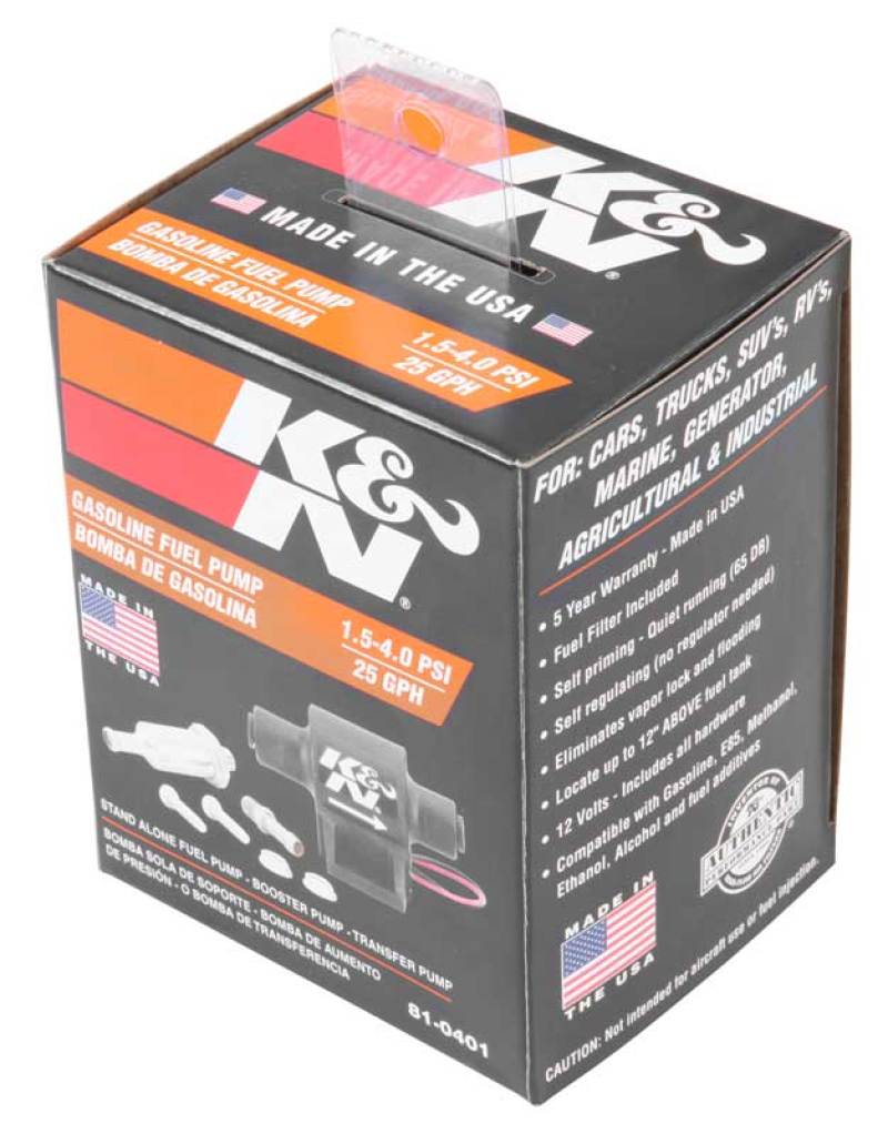 Load image into Gallery viewer, K&amp;N Performance Electric Fuel Pump 1.5-4 PSI
