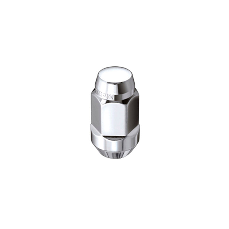 Load image into Gallery viewer, McGard Hex Lug Nut (Cone Seat Bulge Style) M14X1.5 / 22mm Hex / 1.945in. Length (4-Pack) - Chrome
