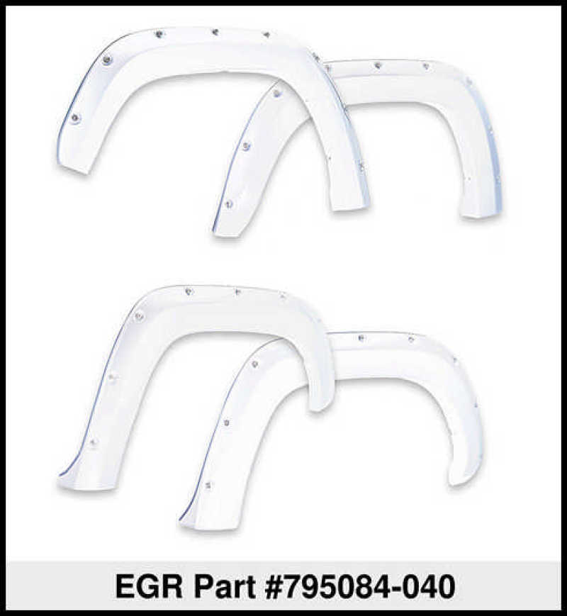 Load image into Gallery viewer, EGR 16+ Toyota Tacoma w/Mudflap Bolt-On Look Color Match Fender Flares - Set - Super White
