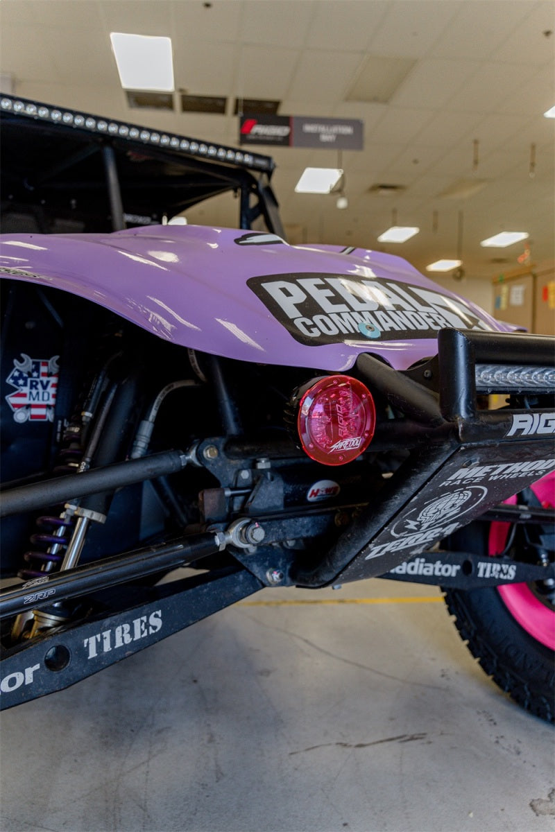 Load image into Gallery viewer, Rigid Industries x SHREDDY 360-Series 4in Lights w/Wt Bcklght (2) + 6 Covers (2 Pink/2 Teal/2 Blk)
