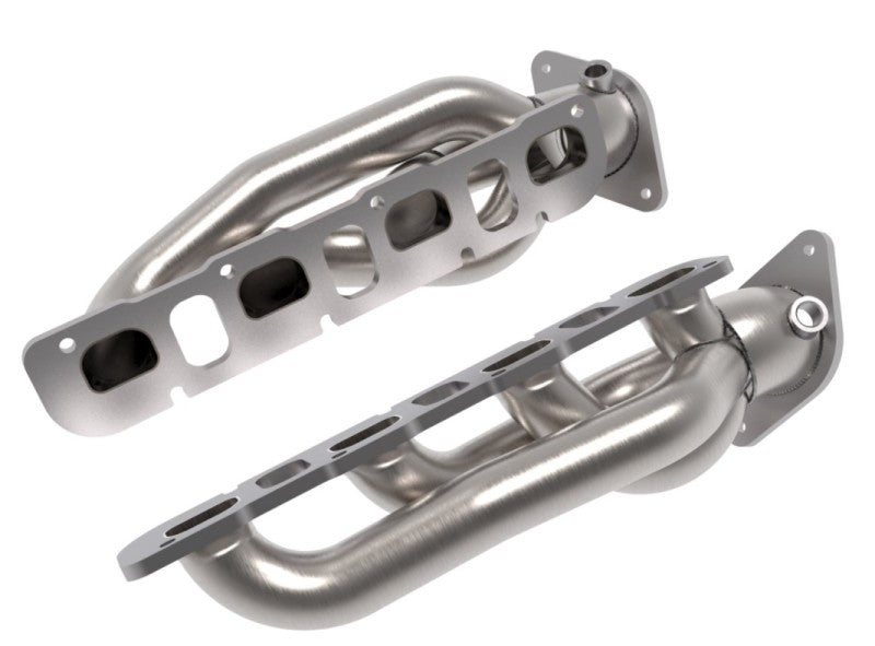 Load image into Gallery viewer, aFe Power Twisted Steel 304SS Shorty Header 2021 Ram 1500 TRX V8-6.2L (uncoated)

