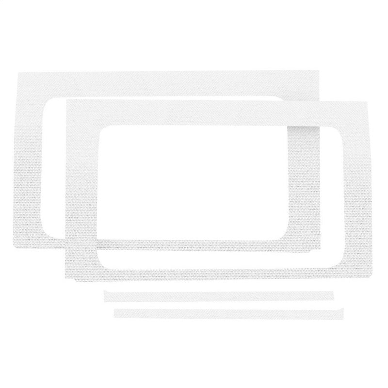 Load image into Gallery viewer, DEI 18-23 Jeep Wrangler JL 4-Door Boom Mat Rear Side Window Trim - 4 Piece - White
