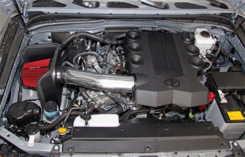 Load image into Gallery viewer, Spectre 10-18 Toyota FJ 10-15 4Runner V6-4.0L F/I Air Intake Kit - Polished w/Red Filter
