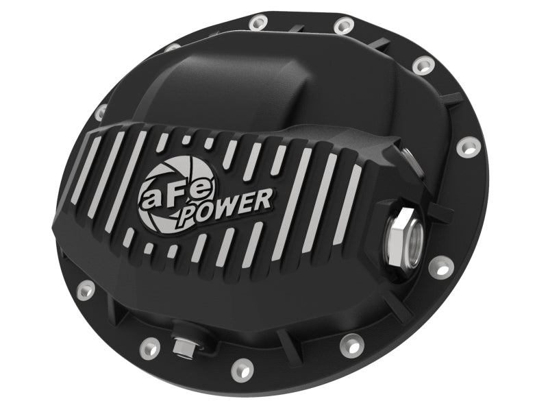 Load image into Gallery viewer, aFe Power Pro Series Rear Differential Cover Black w/ Machined Fins 13-18 RAM Diesel Trucks L6-6.7L
