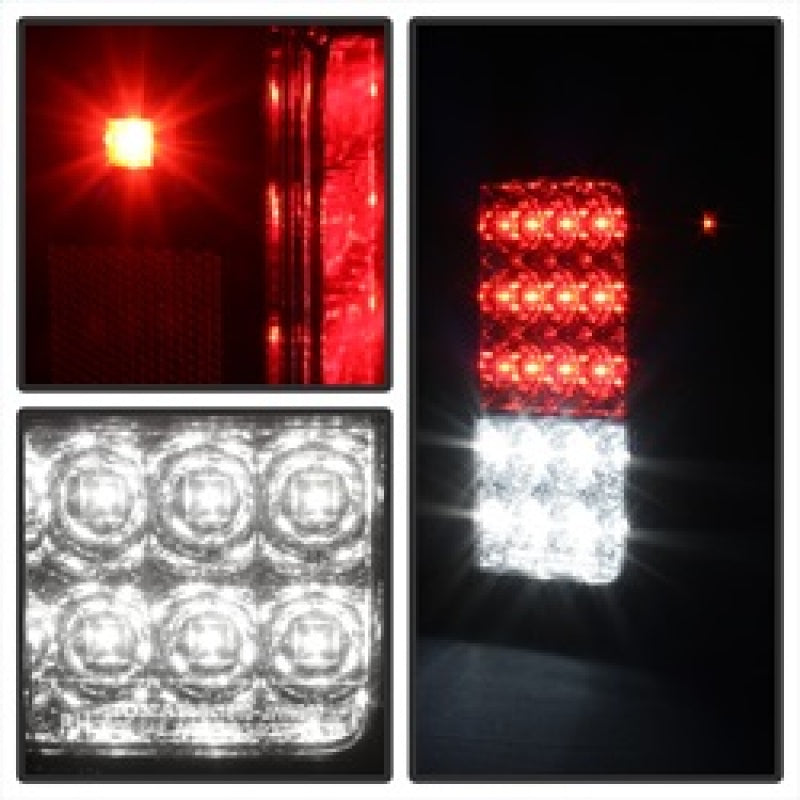 Load image into Gallery viewer, Spyder Jeep Wrangler 07-15 LED Tail Lights Red Clear ALT-YD-JWA07-LED-RC
