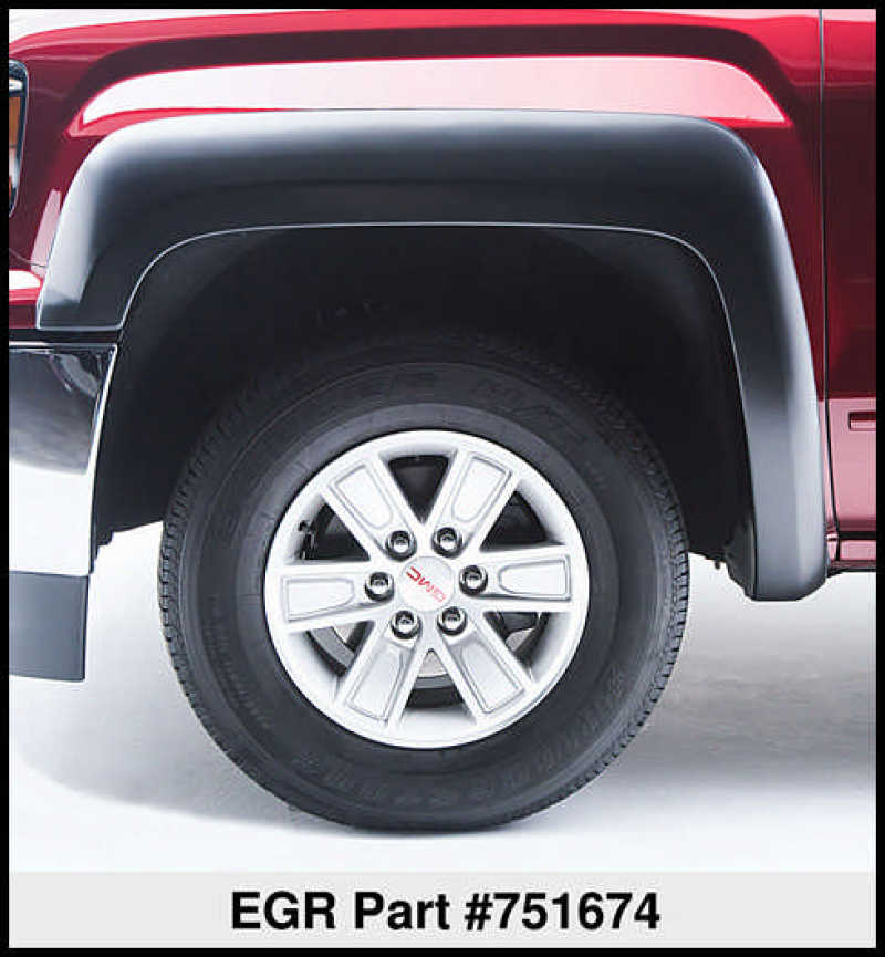 Load image into Gallery viewer, EGR 14+ Chev Silverado 5.8ft Bed Rugged Look Fender Flares - Set
