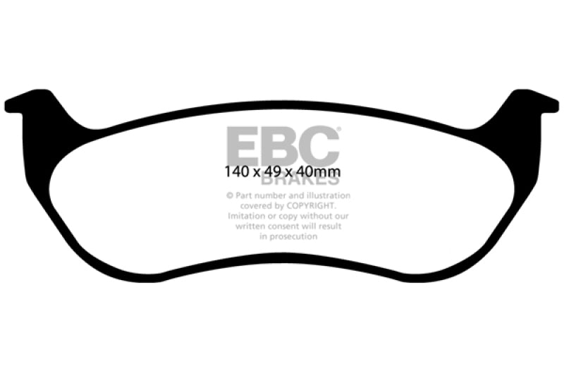 Load image into Gallery viewer, EBC 02-07 Jeep Liberty 2.4 Extra Duty Rear Brake Pads
