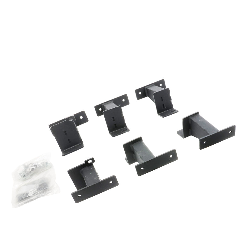 Load image into Gallery viewer, Go Rhino 18-24 Jeep Wrangler JLU 4dr Brackets for Dominator Xtreme Frame Slider - Tex. Blk
