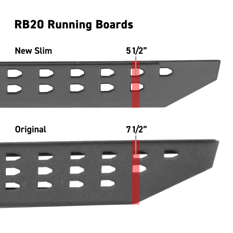 Load image into Gallery viewer, Go Rhino RB20 Slim Running Boards 57in. Cab Length - Tex. Blk (No Drill/Mounting Brackets Req.)
