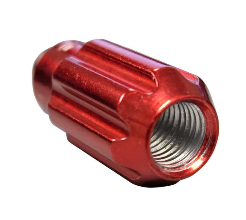 Load image into Gallery viewer, NRG 500 Series M12 X 1.5 Bullet Shape Steel Lug Nut Set - 21 Pc w/Lock Key - Red
