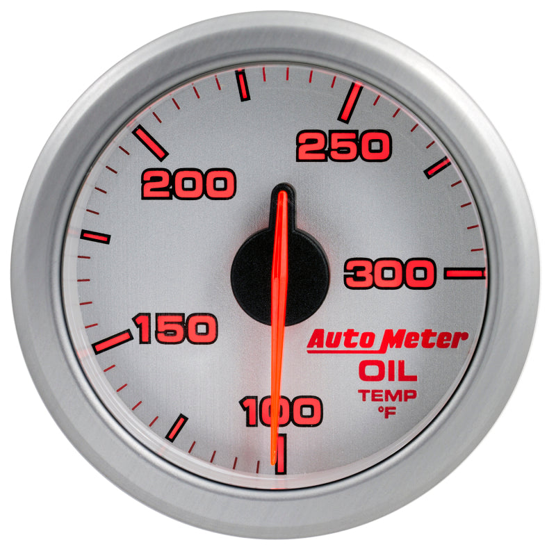 Load image into Gallery viewer, Autometer Airdrive 2-1/6in Oil Temp Gauge 100-300 Degrees F - Silver
