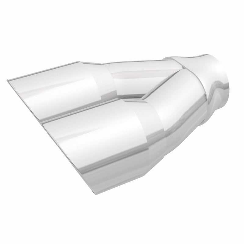 Load image into Gallery viewer, MagnaFlow Double Wall 3in Dual Round Polished Tip 2.25in Inlet
