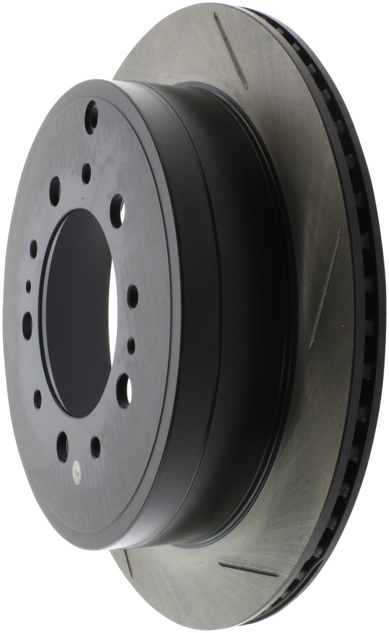 Load image into Gallery viewer, StopTech Sport Slot 08-13 Lexus LX450/470/570 / 07-12 Toyota Tundra Slotted Left Rear CRYO Rotor
