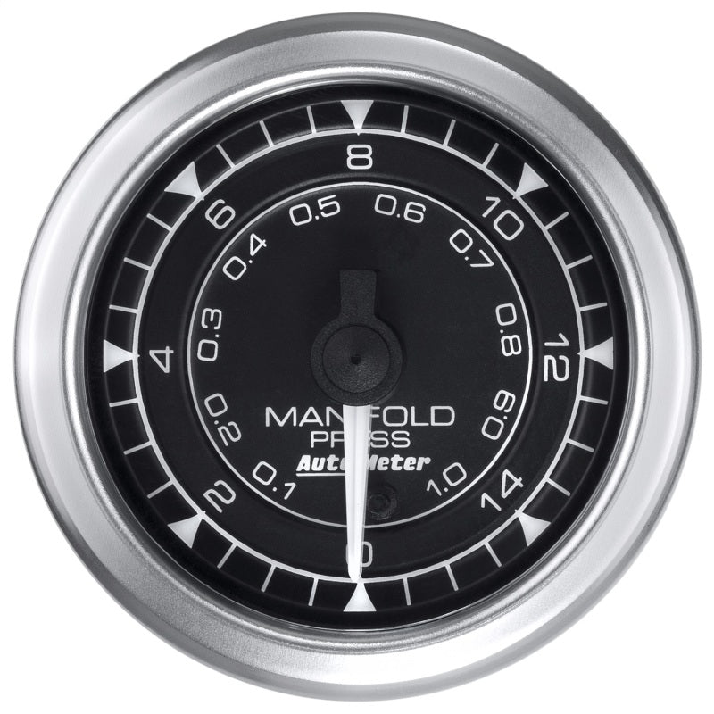 Load image into Gallery viewer, Autometer Chrono 2-1/16in 15PSI Manifold Pressure Gauge
