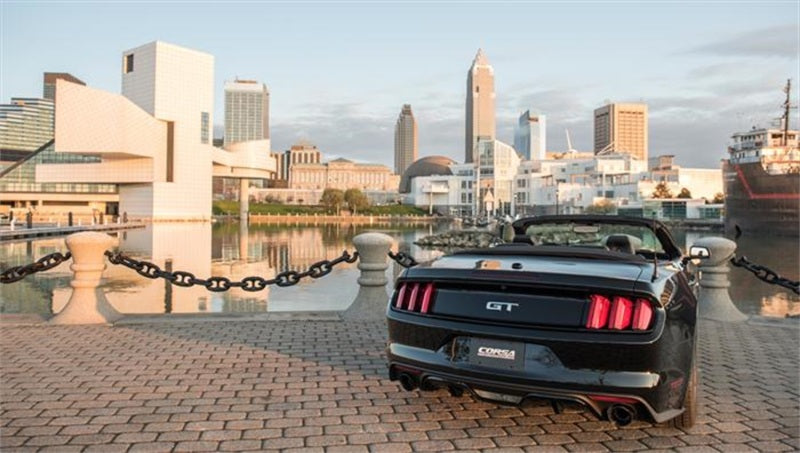 Load image into Gallery viewer, Corsa 2015-2017 Ford Mustang GT Convertible 5.0L V8 Black Xtreme Dual Rear Exit Exhaust
