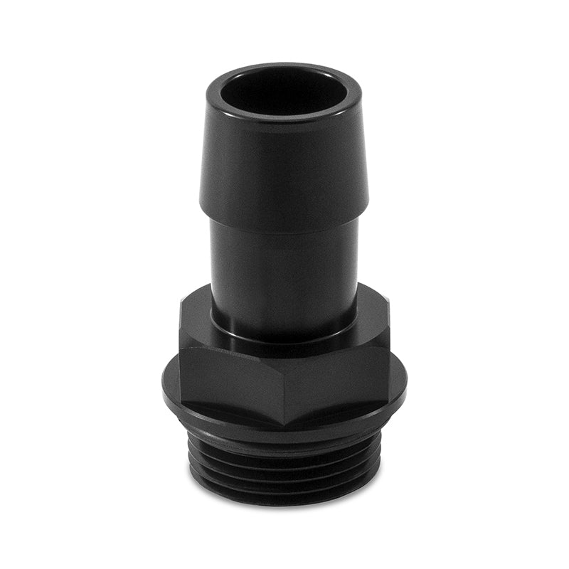 Load image into Gallery viewer, Mishimoto M27 x 2.0 to 3/4in Hose Barb Aluminum Fitting - Black
