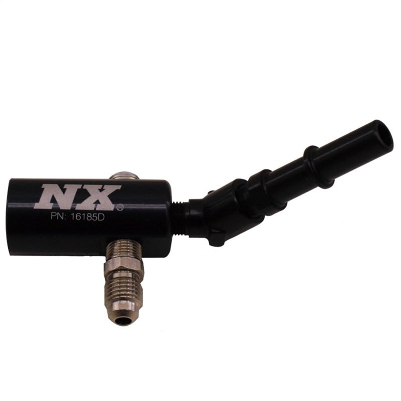 Load image into Gallery viewer, Nitrous Express 3/8-10mm Late Model Billet Fuel Line Adapter 45 Degree
