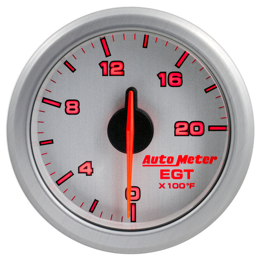 Autometer Airdrive 2-1/16in EGT Gauge 0-2000 Degrees F - Silver