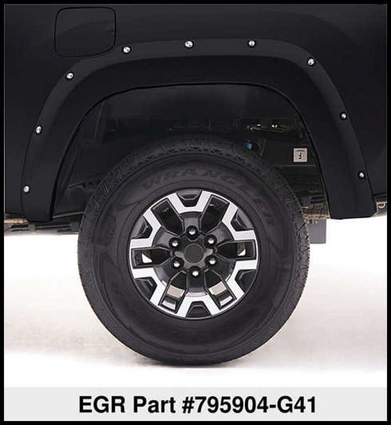 Load image into Gallery viewer, EGR 16+ Nissan Titan XD Bolt-On Look Color Match Fender Flares - Set - Black Metallic
