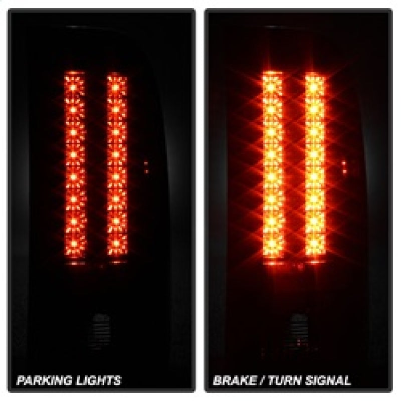 Load image into Gallery viewer, Spyder Chevy Silverado 07-13 LED Tail Lights Blk Smke ALT-YD-CS07-LED-BSM

