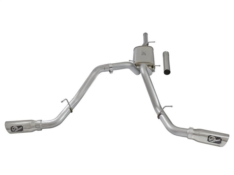 Load image into Gallery viewer, aFe MACH Force-Xp 3in CB SS Dual Exhaust w/Polished Tips 09-16 GM Silverado/Sierra 4.3L/4.8L/5.3L

