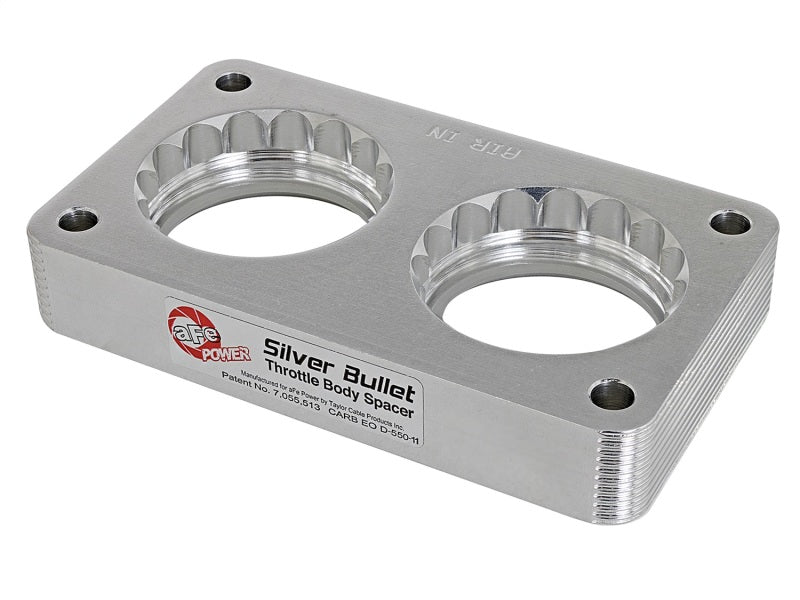 Load image into Gallery viewer, aFe Silver Bullet Throttle Body Spacers TBS Ford Trucks 99-04 V10-6.8L
