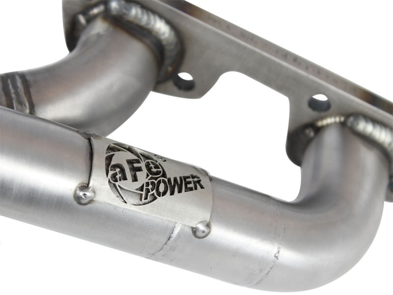 Load image into Gallery viewer, aFe Twisted Steel Header SS-409 HDR Jeep Wrangler JK 07-11 V6 3.8L
