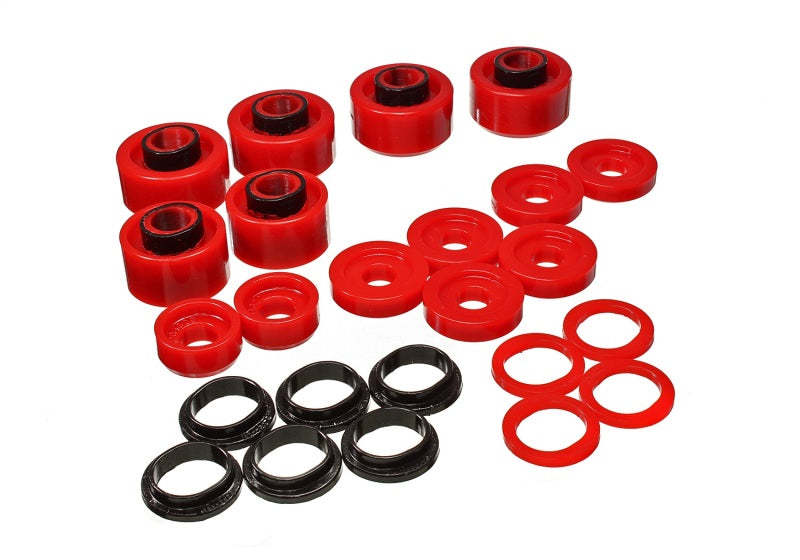 Load image into Gallery viewer, Energy Suspension 05-07 Ford F250/F350 2/4WD Red Body Mount Set
