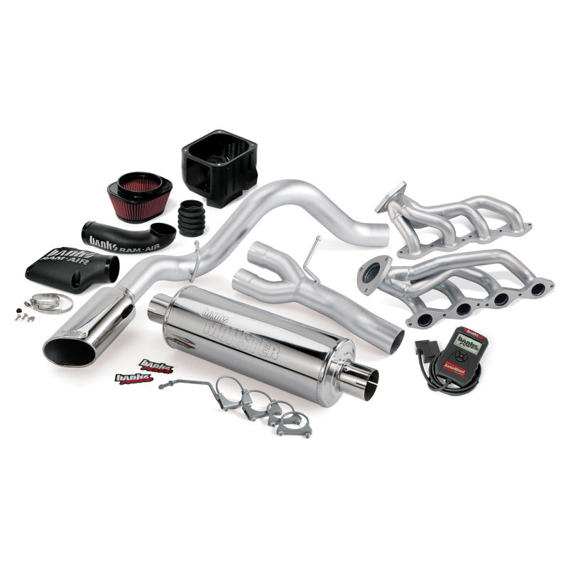 Load image into Gallery viewer, Banks Power 03-06 Chevy 4.8-5.3L EC/CCSB PowerPack System - SS Single Exhaust w/ Chrome Tip

