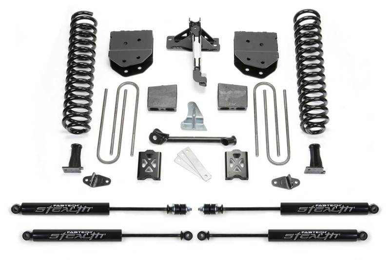 Load image into Gallery viewer, Fabtech 05-07 Ford F250 4WD w/Factory Overload 6in Basic Sys w/Stealth
