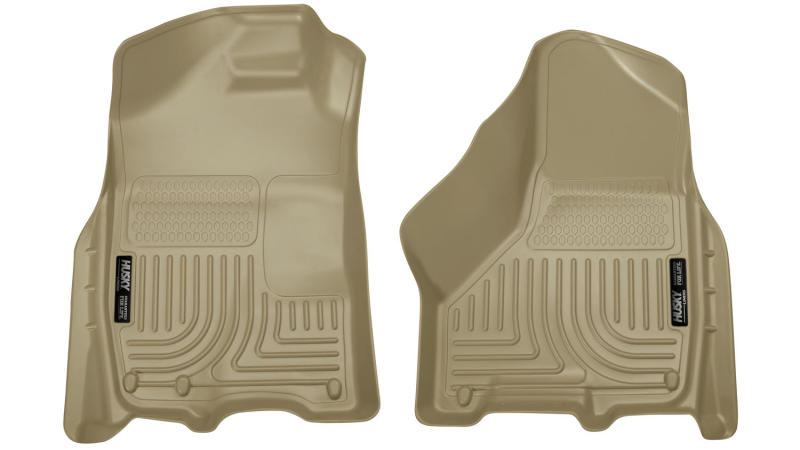 Load image into Gallery viewer, Husky Liners 09-10 Dodge Ram 1500/2500/3500 WeatherBeater Front Row Tan Floor Liners
