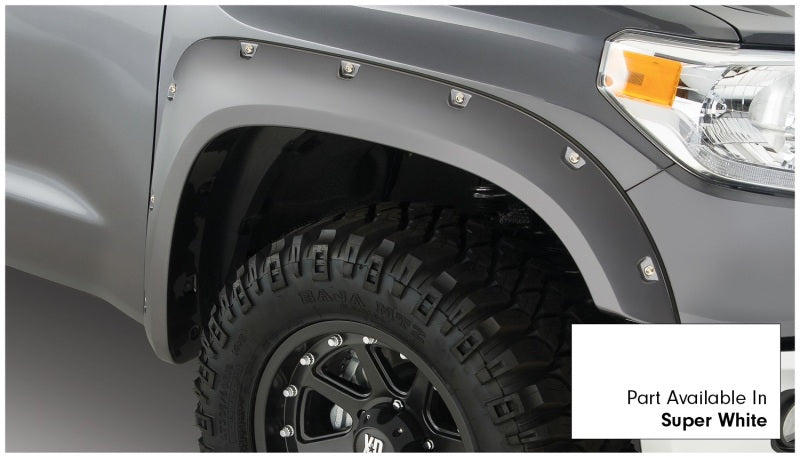 Load image into Gallery viewer, Bushwacker 16-18 Toyota Tundra Fleetside Pocket Style Flares 4pc 66.7/78.7/97.6in Bed - Super White
