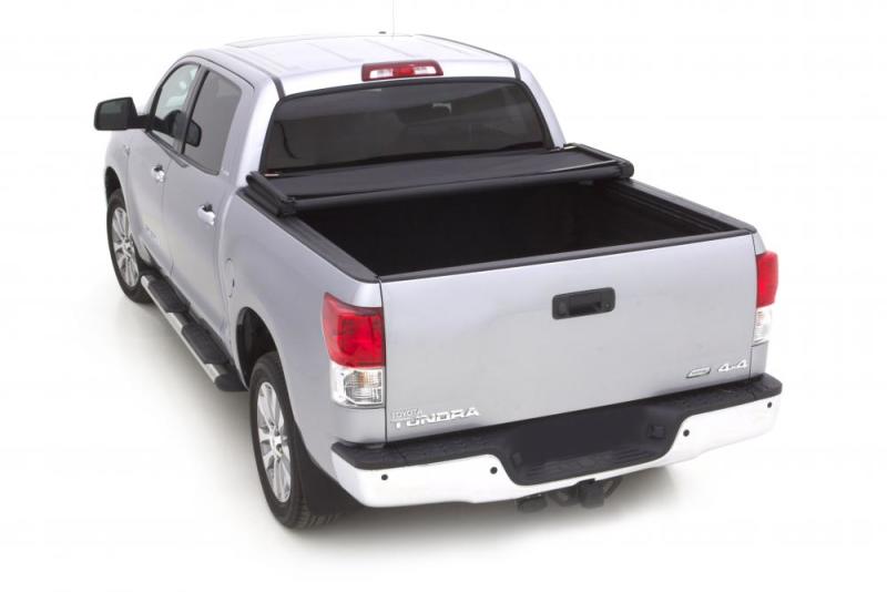 Load image into Gallery viewer, Lund 16-23 Toyota Tacoma (5ft. Bed) Genesis Elite Tri-Fold Tonneau Cover - Black
