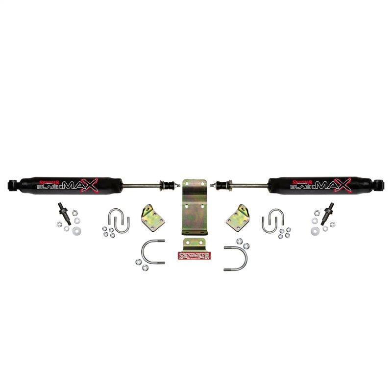 Load image into Gallery viewer, Skyjacker 2018 Jeep Wrangler JL - Black Dual Steering Damper Kit
