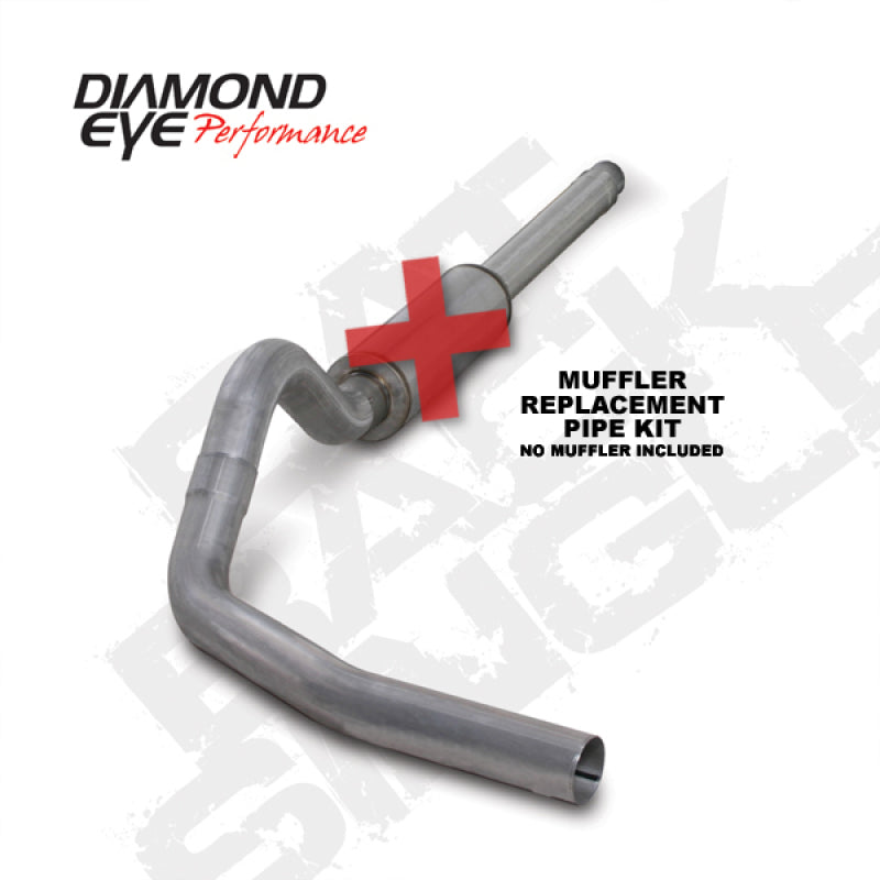 Load image into Gallery viewer, Diamond Eye KIT 4in Catback MFLR RPLCMENT PIPE Single AL: 94-97 FORD 7.3L F250/F350 PWRSTROKE
