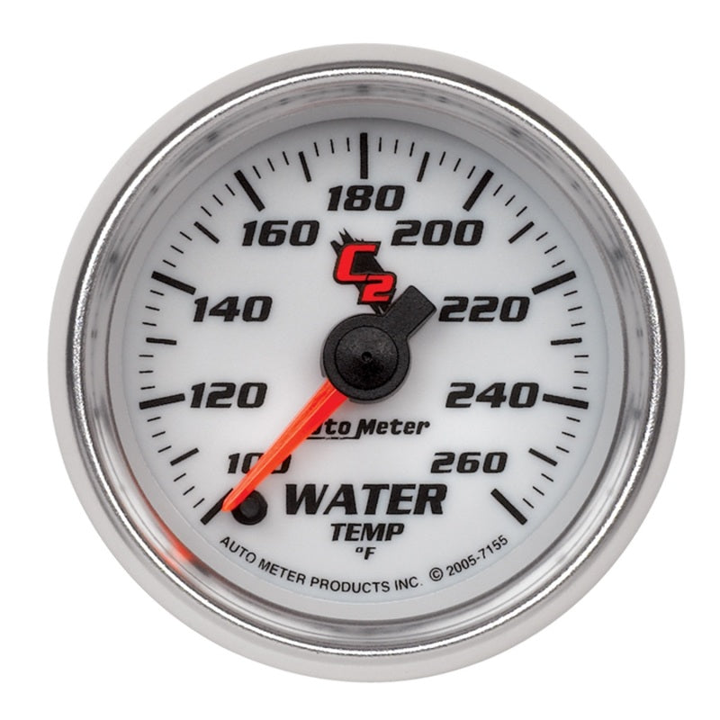 Load image into Gallery viewer, Autometer C2 52mm 100-260 Deg F Electronic Water Temp Gauge
