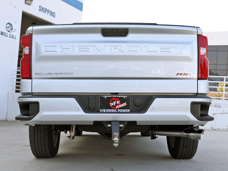 Load image into Gallery viewer, aFe Large Bore-HD 3in 409SS DPF-Back 20-21 GM Trucks L6-3.0L (td) LM2 - Polished Tip
