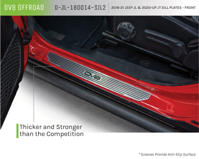 Load image into Gallery viewer, DV8 Offroad 2018-2019 Jeep Gladiator JL 2 Door Front Sill Plates
