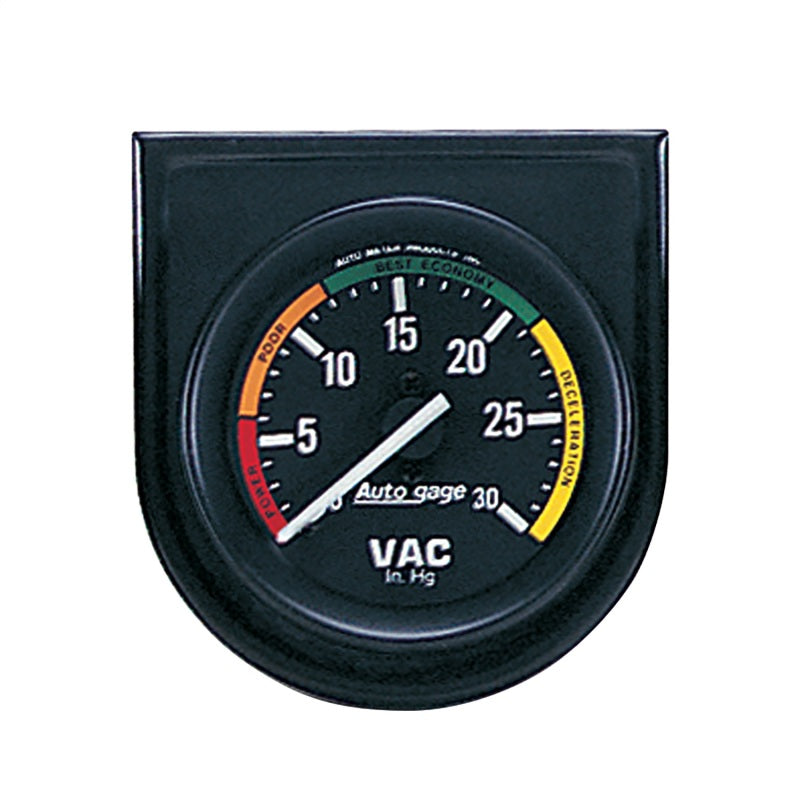 Load image into Gallery viewer, Autometer AutoGage 52.4mm Mechanical 30 In Hg Vacuum Gauge - Black
