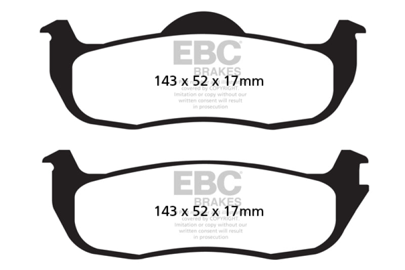 Load image into Gallery viewer, EBC 05-06 Infiniti QX56 5.6 (Bosch) Extra Duty Rear Brake Pads
