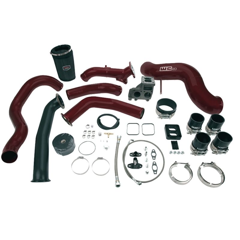 Load image into Gallery viewer, Wehrli 01-04 Chevrolet 6.6L LB7 Duramax S400 Turbo Install Kit (No Turbo) - Grape Frost
