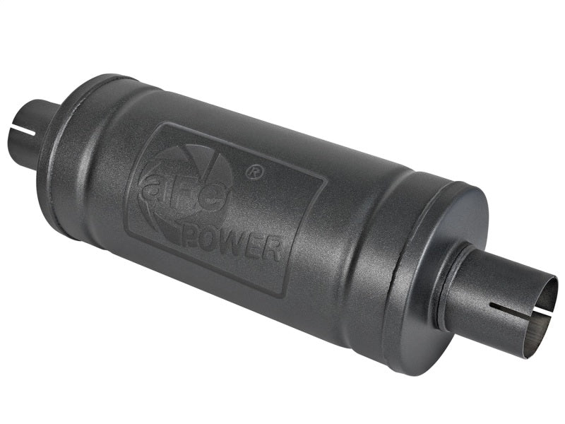 Load image into Gallery viewer, aFe MACH Force-Xp 409 SS Muffler w/ Black finish 2-1/2in Inlet &amp; Outlet 14in x 16in Diameter
